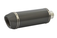 SP Engineering Slip On Round Carbon Outlet Diabolus Stubby Carbon Fibre Exhaust